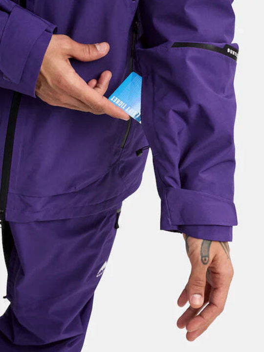 Burton 304111049C Ανδρικό Μπουφάν Gore-Tex για Σκι & Snowboard Μωβ