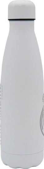 CyP Brands Kids Water Bottle Football Stainless Steel with Straw Gray 500ml