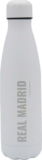 CyP Brands Kids Water Bottle Football Stainless Steel with Straw Gray 500ml