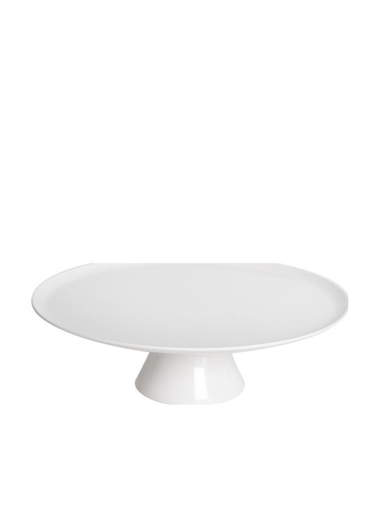 GTSA Serving Platter Oval White 35x35cm