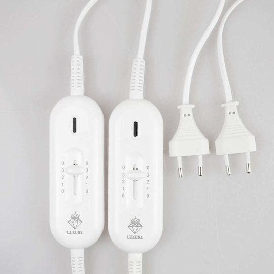 Luxury Double Electric Blanket White 160x140cm
