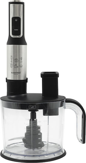 Albatros Handmixer mit Inox-Stab 1200W Silber
