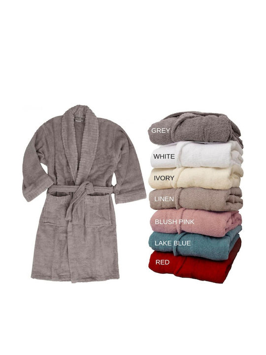 Anna Riska Μπουρνούζι με Γιακά Linen 550gr/m²