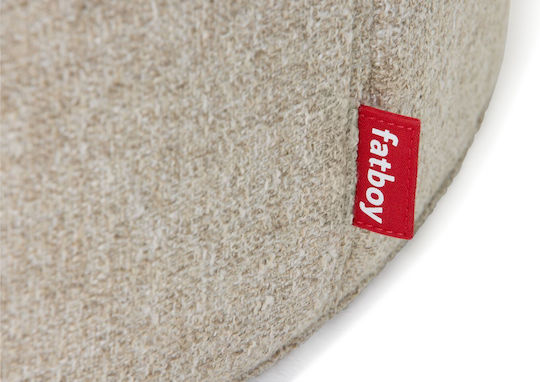 Πουφ Hocker Recycled Beige 90x90x40cm