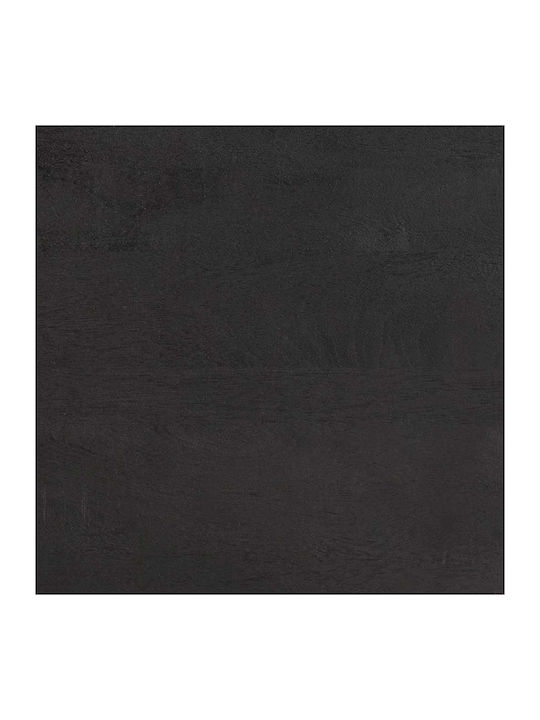 Comoda pentru Dormitor din Lemn Masiv Negru 40x33x75buc