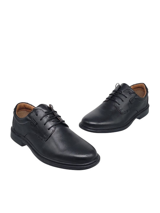 Leder Herren Freizeitschuhe Schwarz