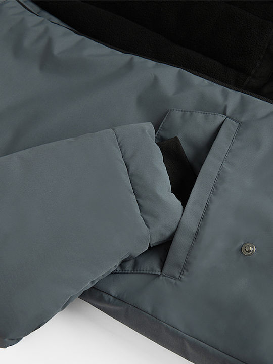 Kids Casual Coat with Hood Gray