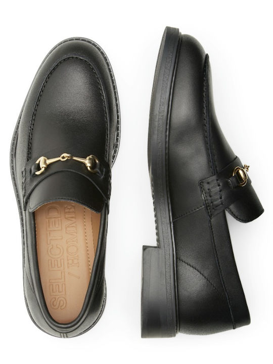 Men's Leather Loafers Black