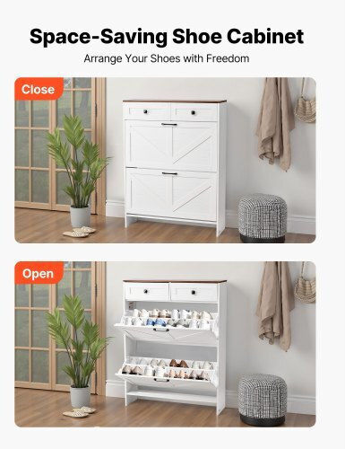Wooden Shoe Organizer 80x24x105cm