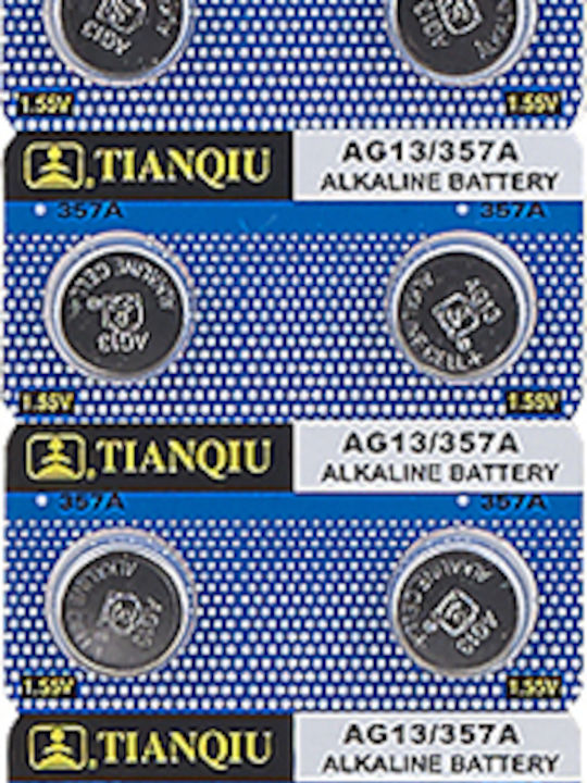 Αλκαλικές Μπαταρίες Ρολογιών LR44 1.5V 10τμχ