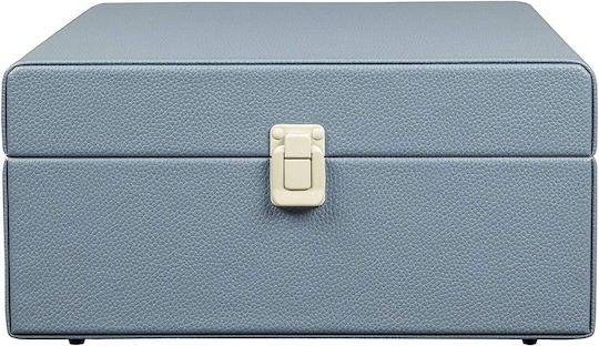 Crosley CR8017B-WB Βαλιτσάκι Πικάπ με Προενίσχυση και Ενσωματωμένα Ηχεία Μπλε