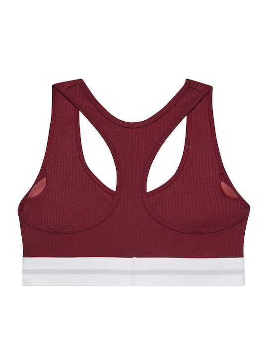 Women's Bra without Padding Bordeaux