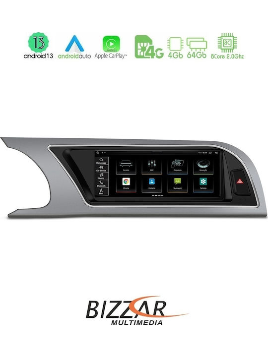 Bizzar Car Audio System for Audi A5 2008-2015 (Bluetooth/USB/WiFi/GPS/Apple-Carplay/Android-Auto) with Touch Screen 8.8"
