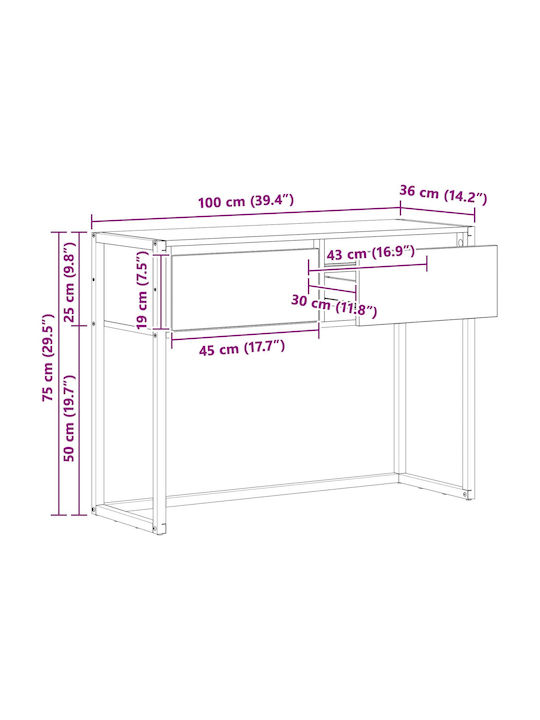 Έπιπλο Εισόδου 100x36x75εκ.