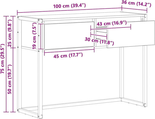 Έπιπλο Εισόδου 100x36x75εκ.