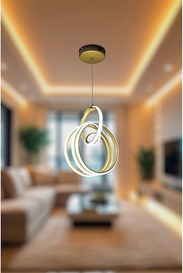 Epiplo-Fos Pendant Light Gold 32x32x80cm