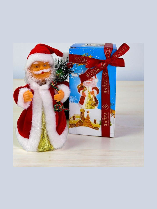 Decorativ Moș Crăciun Roșuς 15cm.