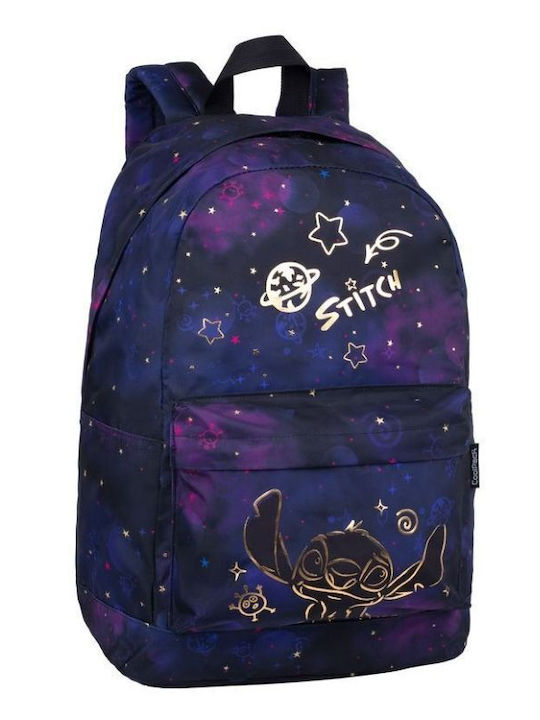 Stitch Σχολική Τσάντα Πλάτης Χρυσή