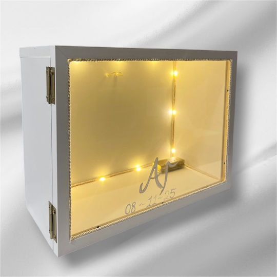 Hochzeitskronen-Etui Rechteck Braun 30x40εκ.