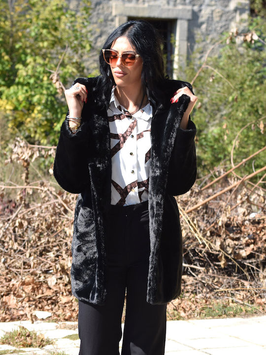 Women's Short Fur Black