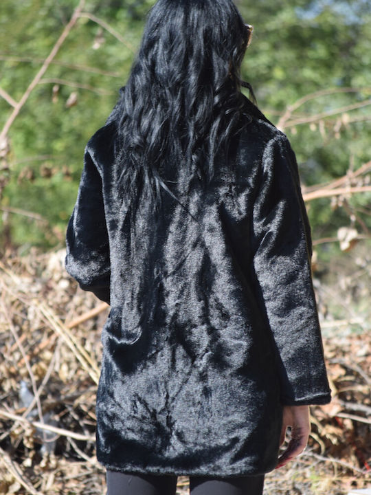 Women's Short Fur Black