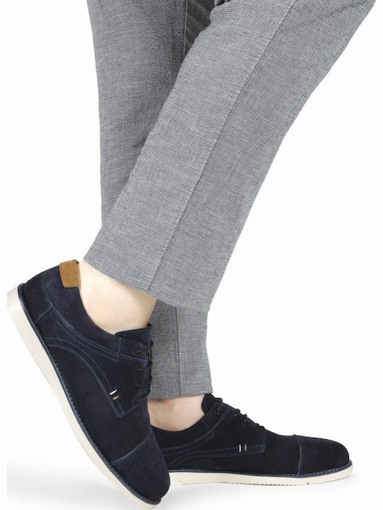 Wildleder Herren Freizeitschuhe Blau
