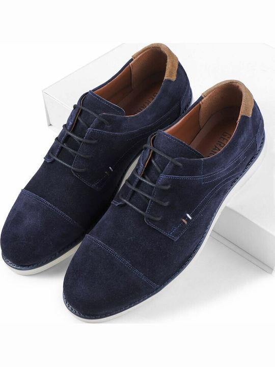 Wildleder Herren Freizeitschuhe Blau