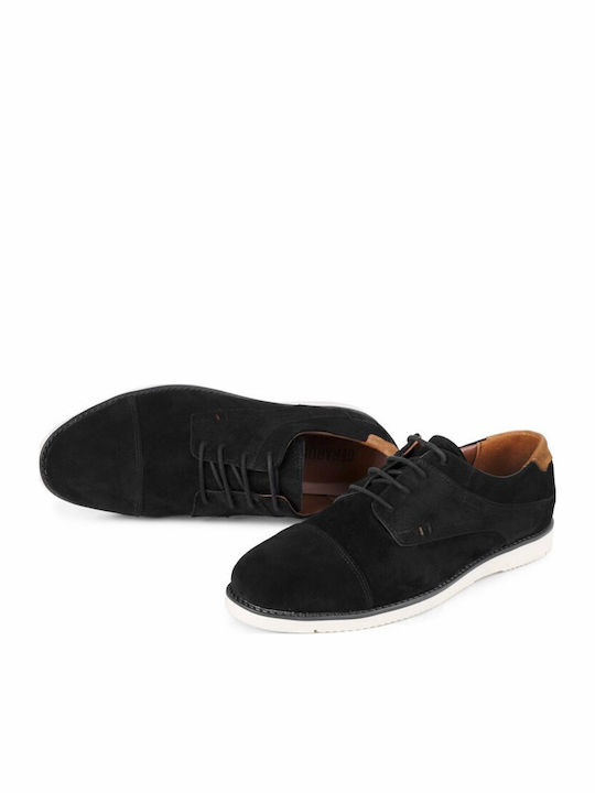 Wildleder Herren Freizeitschuhe Schwarz