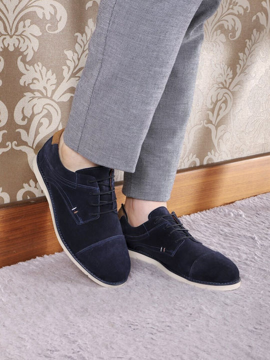 Wildleder Herren Freizeitschuhe Blau