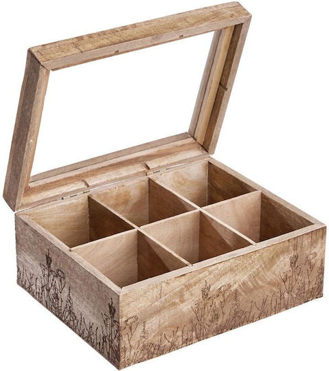 Butlers Zeit Tee-Box Hölzernes Braune 23x17,5x10cm