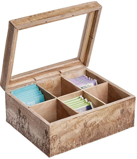 Butlers Zeit Tee-Box Hölzernes Braune 23x17,5x10cm