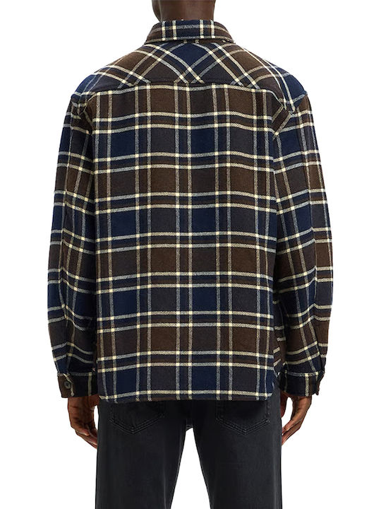 Selected Overshirt Екру Кафяво Синьо