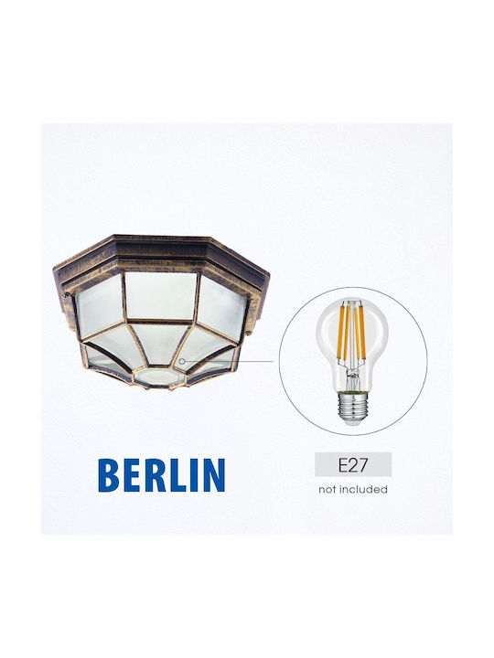 Vivalux Berlin Outdoor Ceiling Light E27 VIV004265