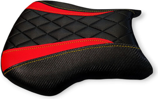 Honda Cbr600rr '03-'04 Anti-Slip Quilted Baklavato Seat Cover Yellow Stitches Logo