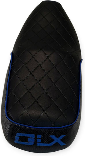 Honda Glx Quilted Baklavadoto Seat Cover Blue Stitching Piping Logo
