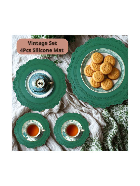 Uncle George Suporturi pentru pahare Plastic Verde 4buc