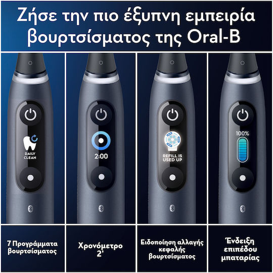 Oral-B Io Series 9n Electric Toothbrush Battery with Pressure Sensor and Travel Case Black