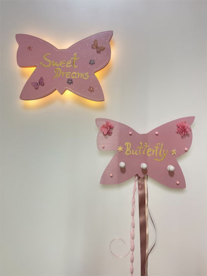 Handmade Wooden Butterfly Light Sweet Dreams