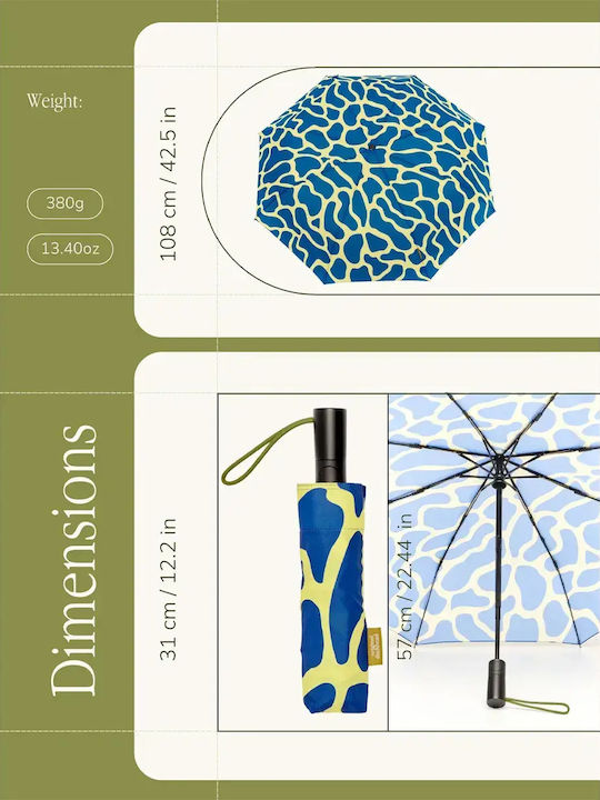 Original Duckhead Regenschirm Kompakt Blau