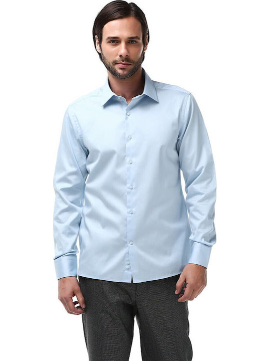 Дълъг ръкав Риза Light Blue