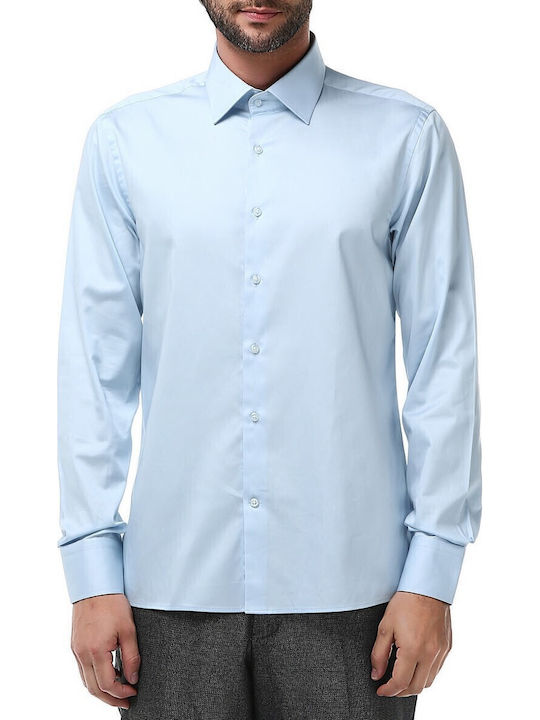 Дълъг ръкав Риза Light Blue