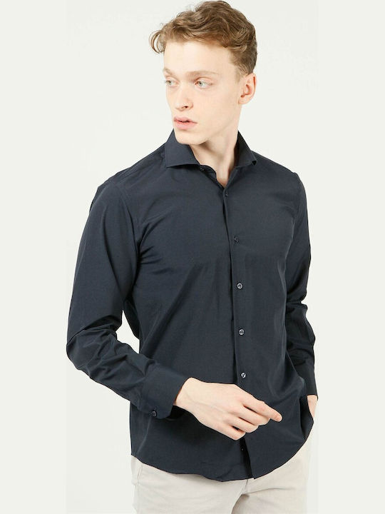 Дълъг ръкав Риза Navy Blue