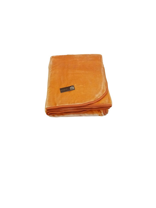 Manterol Casa Polo Color Κουβέρτα Ισπανίας Βελουτέ Ημίδιπλη 180x240εκ.