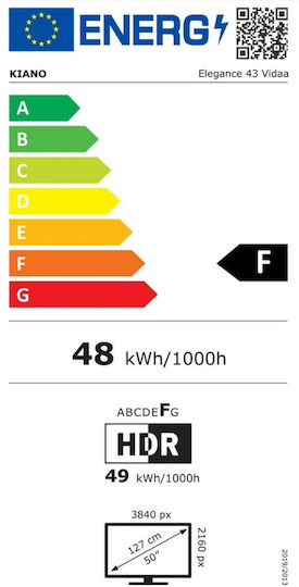 Kiano Smart Television 43" HD Ready LED Elegance (2023)