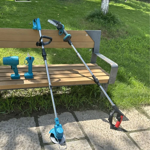 Garden Master Set Chainsaw & Blower & Grass Cutter & Pruning Shear with 2 Batteries
