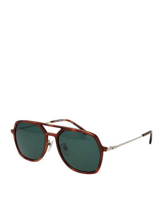 Lozza Sunglasses Brown with Mixed Frame & Green Lens Lozza Sunglasses Brown with Mixed Frame & Green Lens