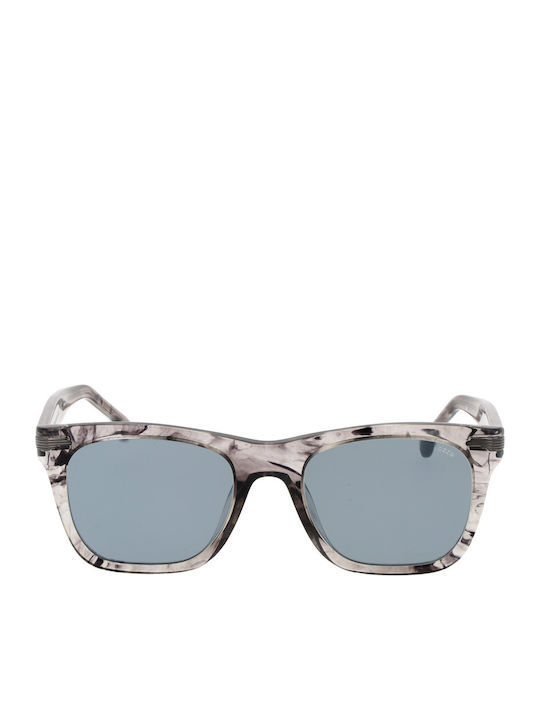Lozza Men's Sunglasses with Gray Plastic Frame and Gray Lens SL4128M 6BZX