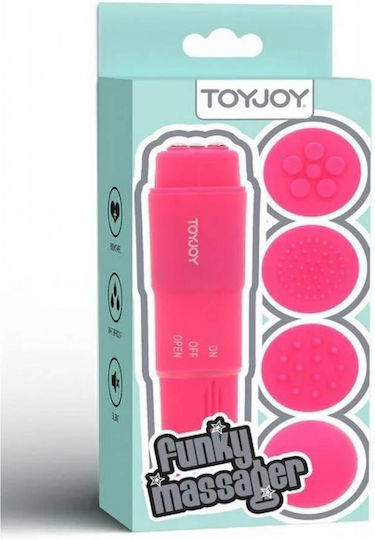 ToyJoy Funky Massager Clitoral Vibrator Вибратор Масаж 10см светло розово