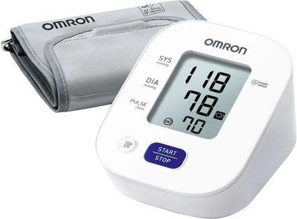 Omron X2 Essential Digital Arm Blood Pressure Monitor Clinically Validated Blood Pressure Meter Arrhythmia Indication Hypertension Detection Cuff Fit Control 22-32cm