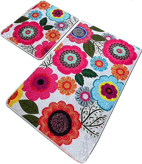 Set Covoare De Baie GALV4506 Multicolor 2 Bucăți